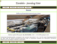Tablet Screenshot of eisenbahnsammlung.ch